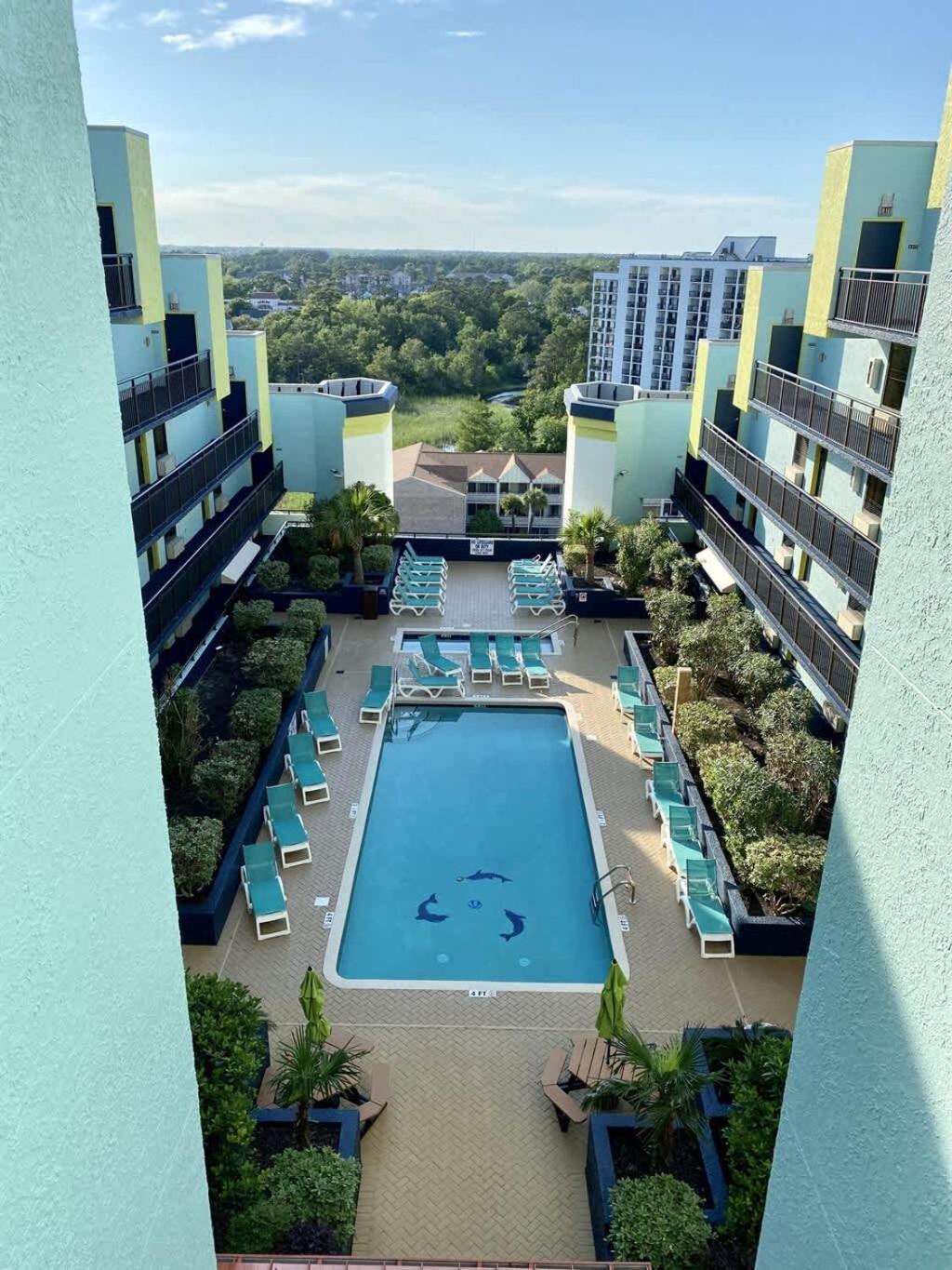*Ocean View Beauty*King Bed*Rooftop Pool*Beach*Hot Tubs*M123 เมอร์เทิลบีช ภายนอก รูปภาพ